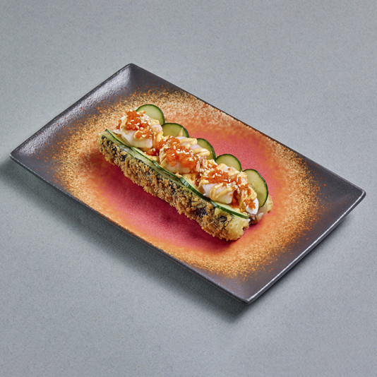 Мега ролл креветка-огурец